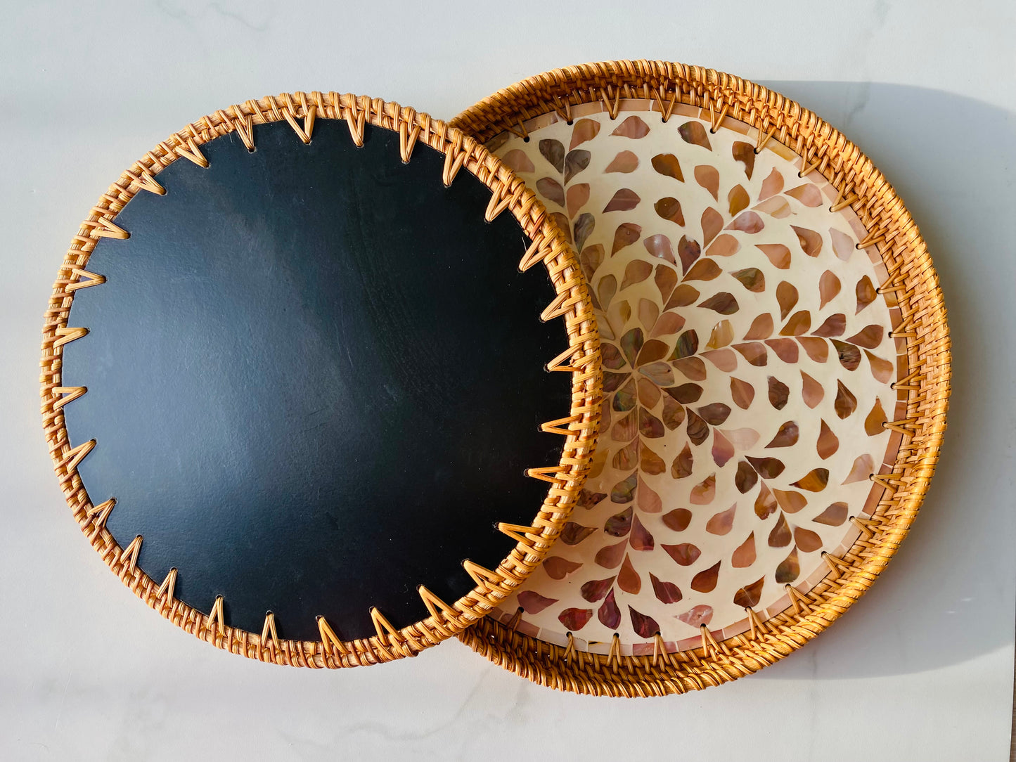 Handwoven Rattan Serving Tray