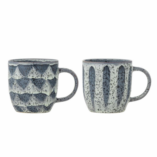 Ramie Mug, Grey, Stoneware