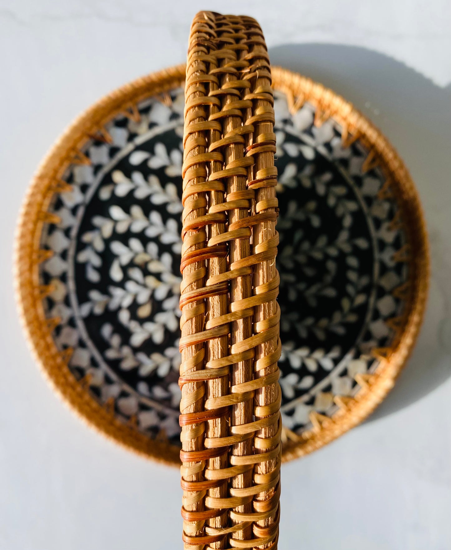 Handwoven Rattan Serving Tray