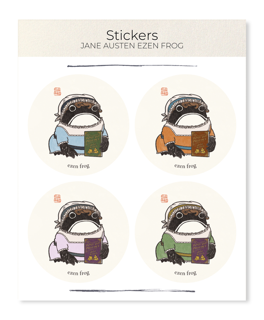 JANE AUSTEN EZEN FROG: Sticker Set