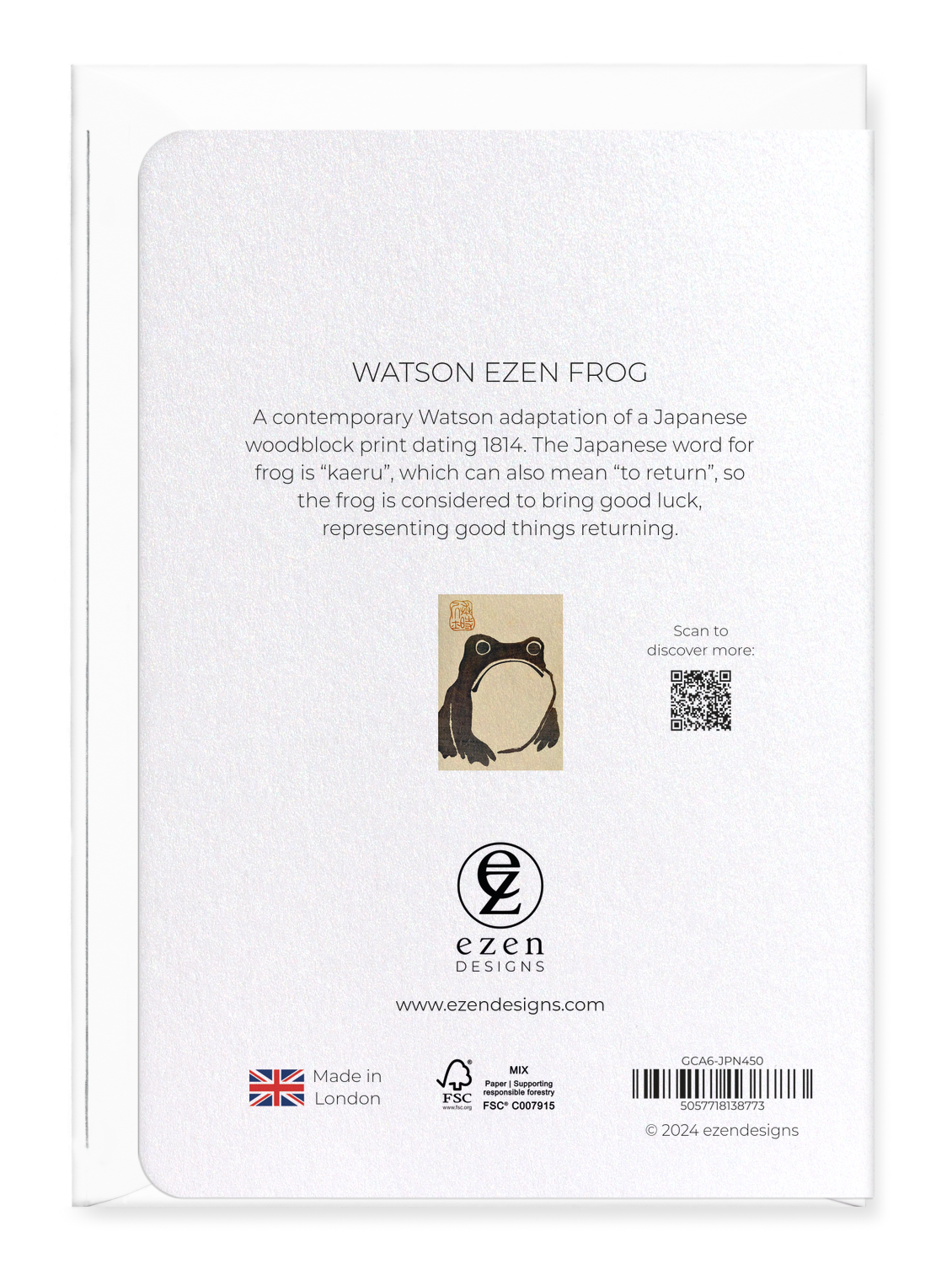WATSON EZEN FROG: Greeting Card