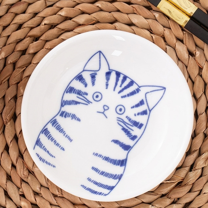 Cute Cat Ceramic Sauce Dishes