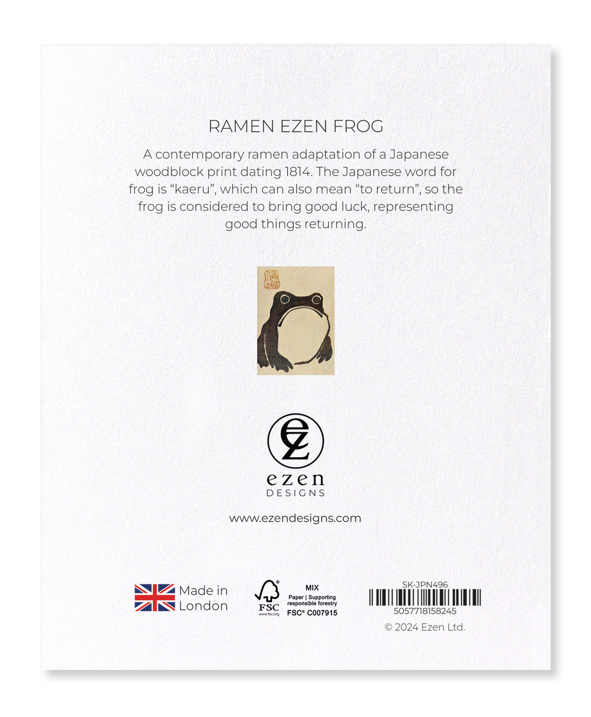 RAMEN EZEN FROG: Sticker Set