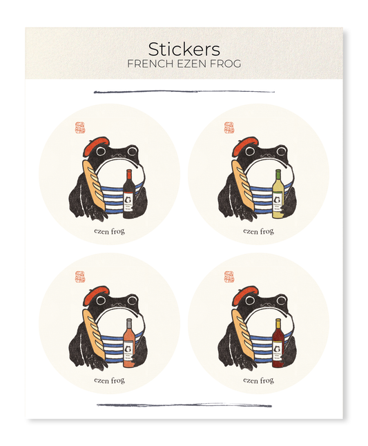 FRENCH EZEN FROG: Sticker Set