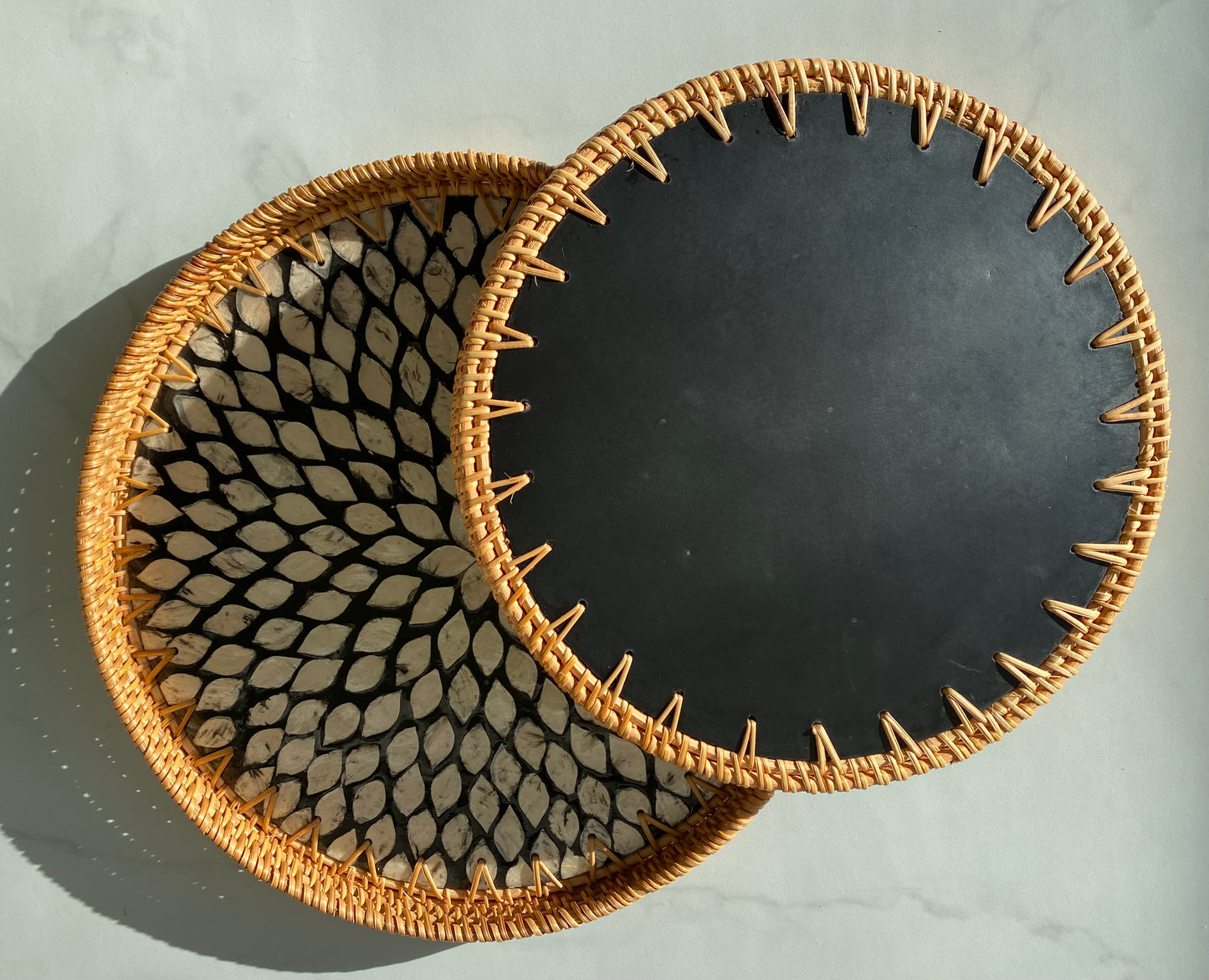 Handwoven Rattan Serving Tray