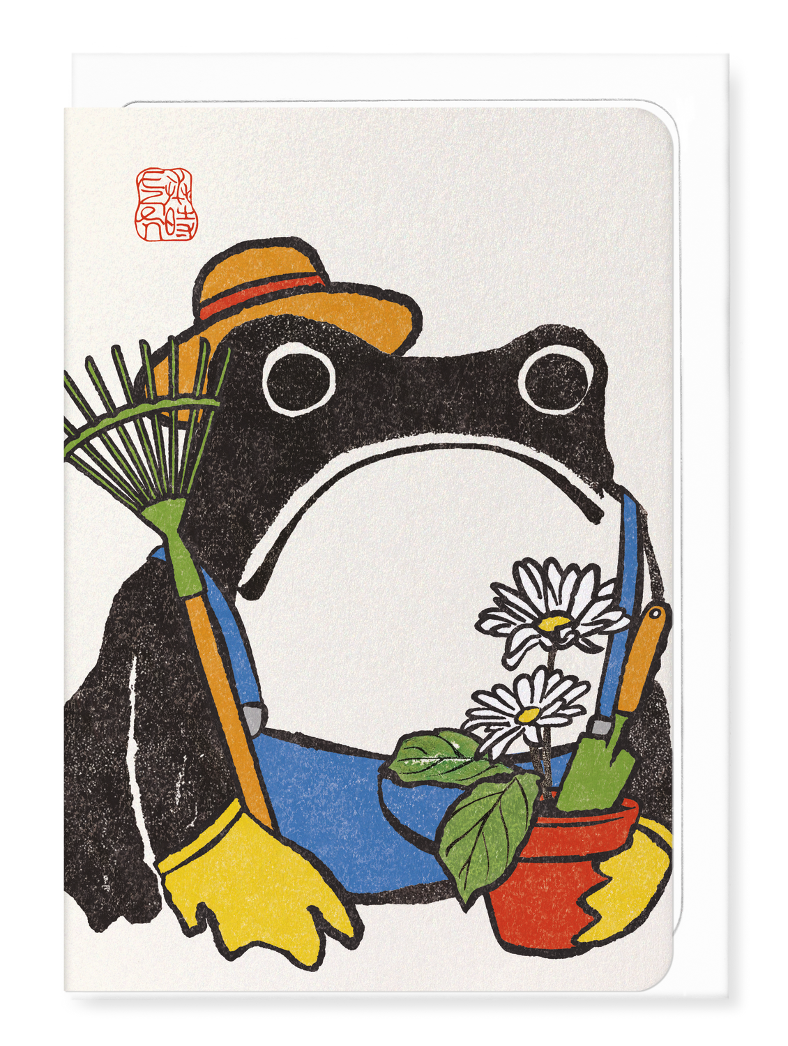 GARDENER FROG: Japanese Greeting Card