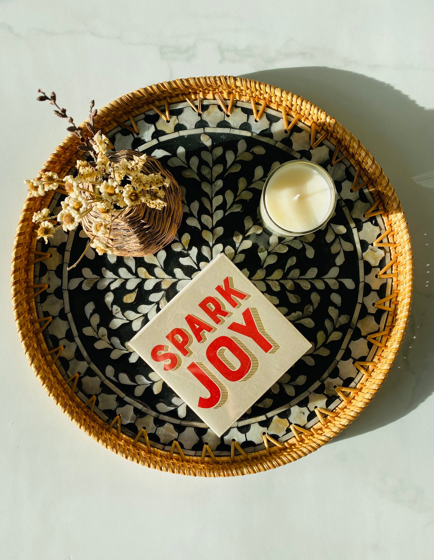 Handwoven Rattan Serving Tray