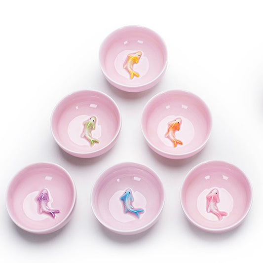 Fish Tea Cups-pink