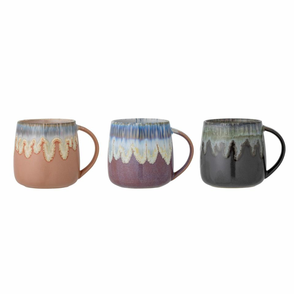 Cloe Mug, Rose, Stoneware
