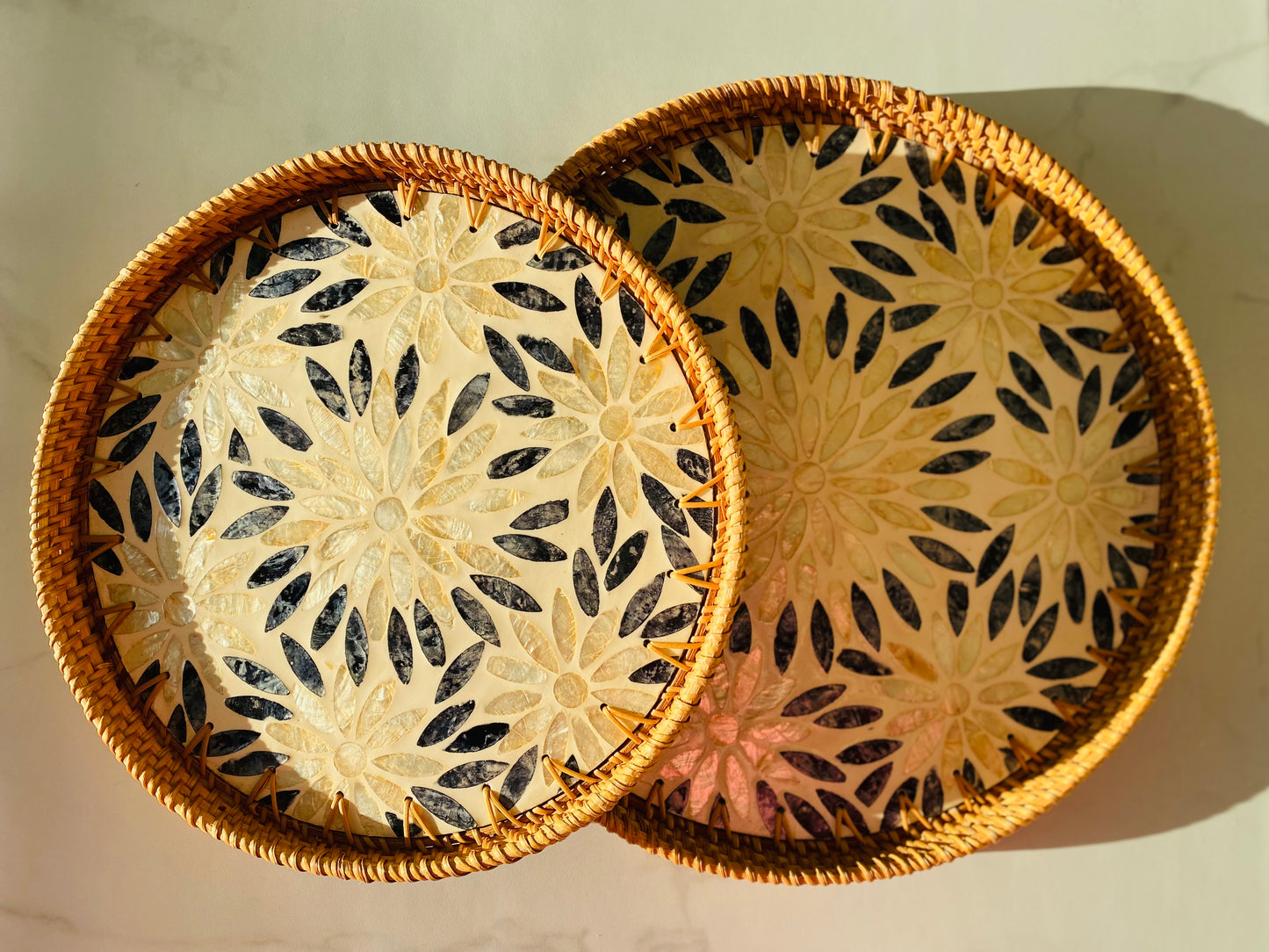 Handwoven Rattan Serving Tray