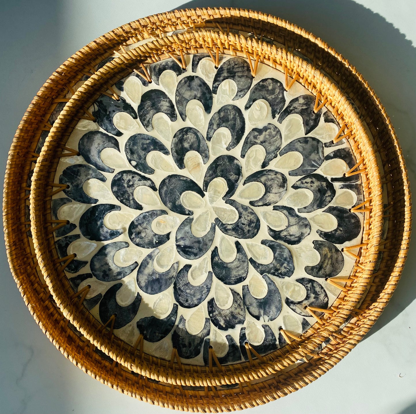 Handwoven Rattan Serving Tray