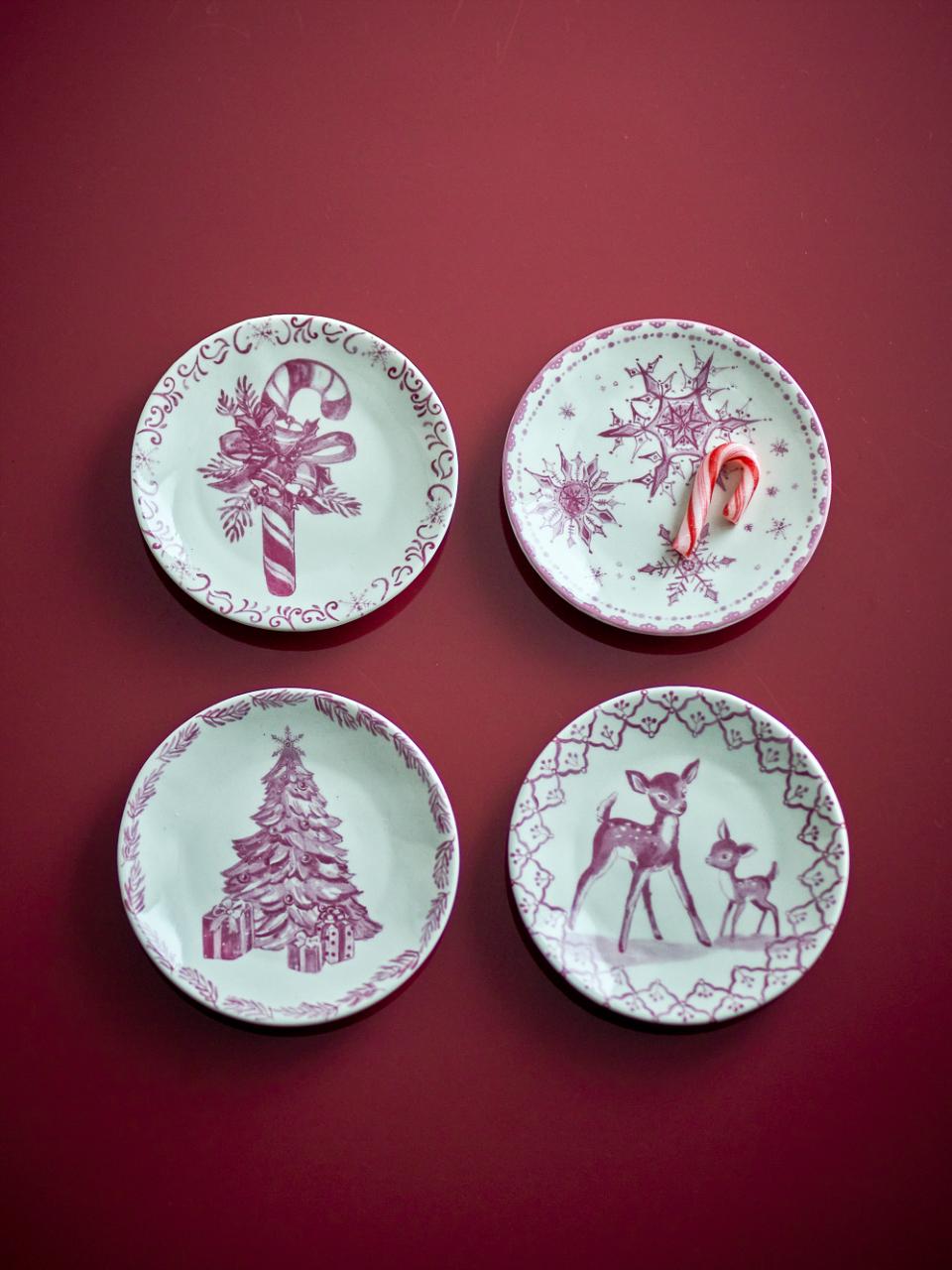 Wonderland Plate, Rose, Stoneware