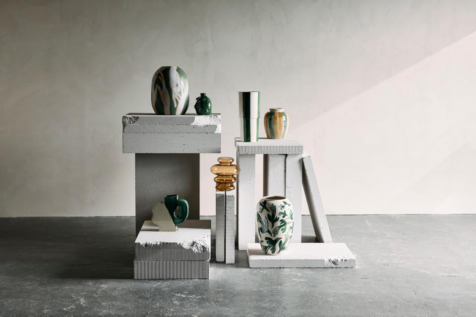 Birdliva Vase, Multi, Stoneware