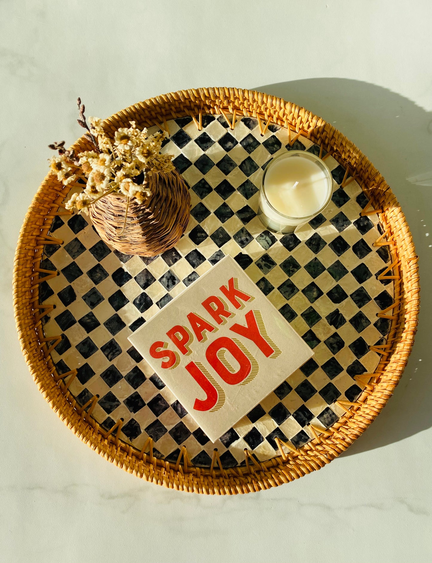 Handwoven Rattan Serving Tray