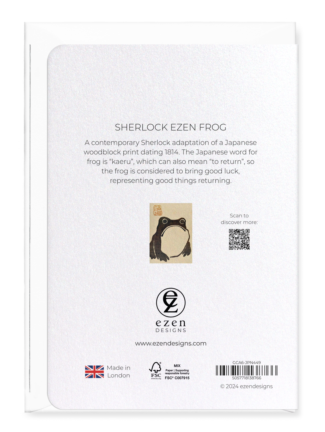 SHERLOCK EZEN FROG: Greeting Card