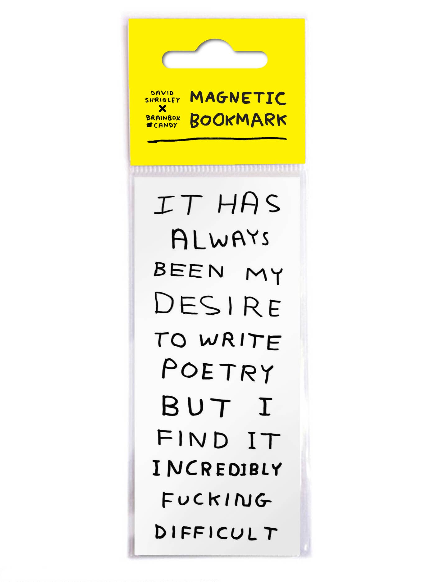 David Shrigley Magnetic Bookmark Write Poetry