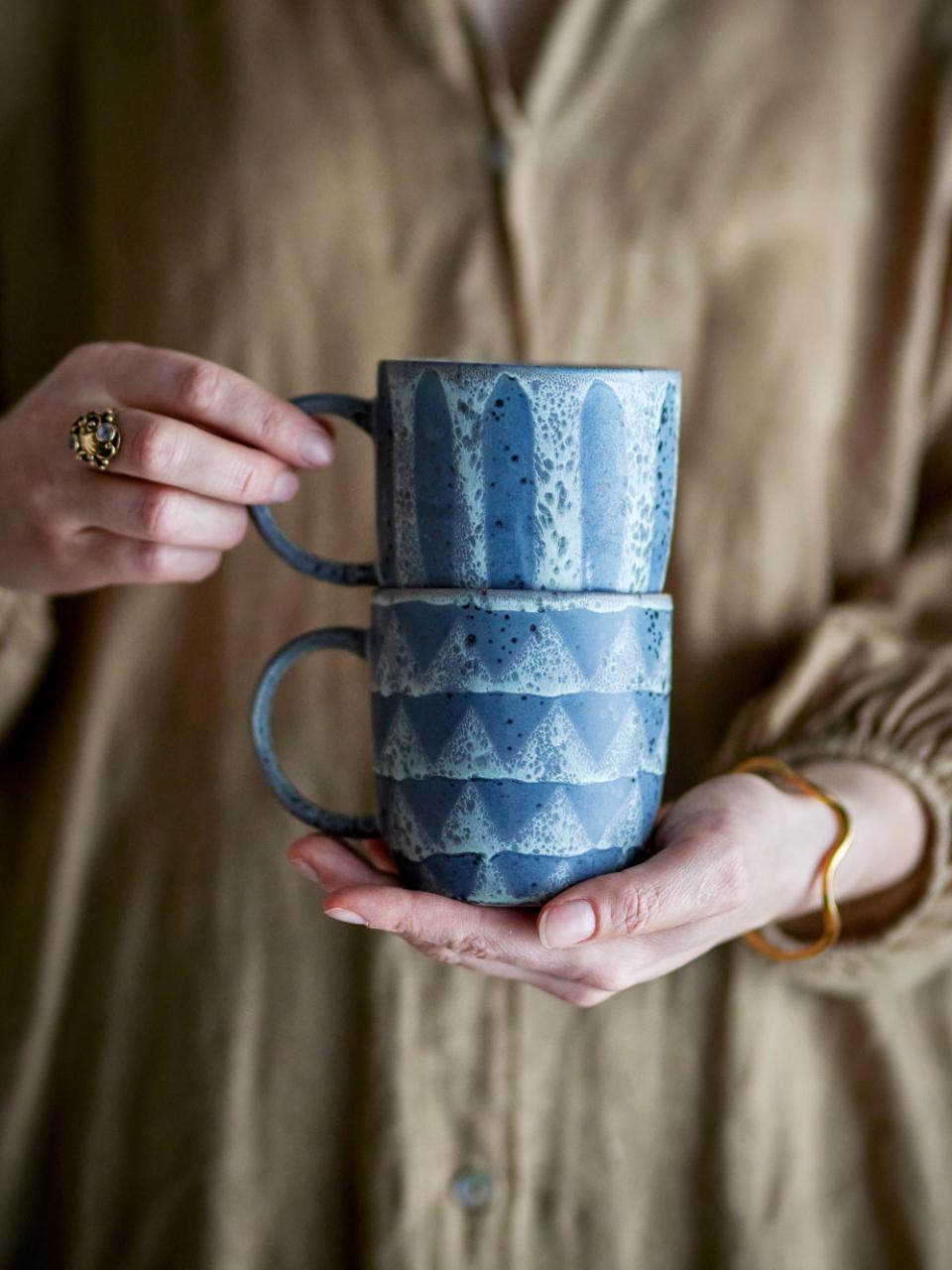 Ramie Mug, Grey, Stoneware