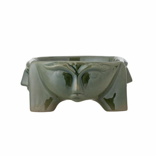 Amilia Bowl, Green, Stoneware