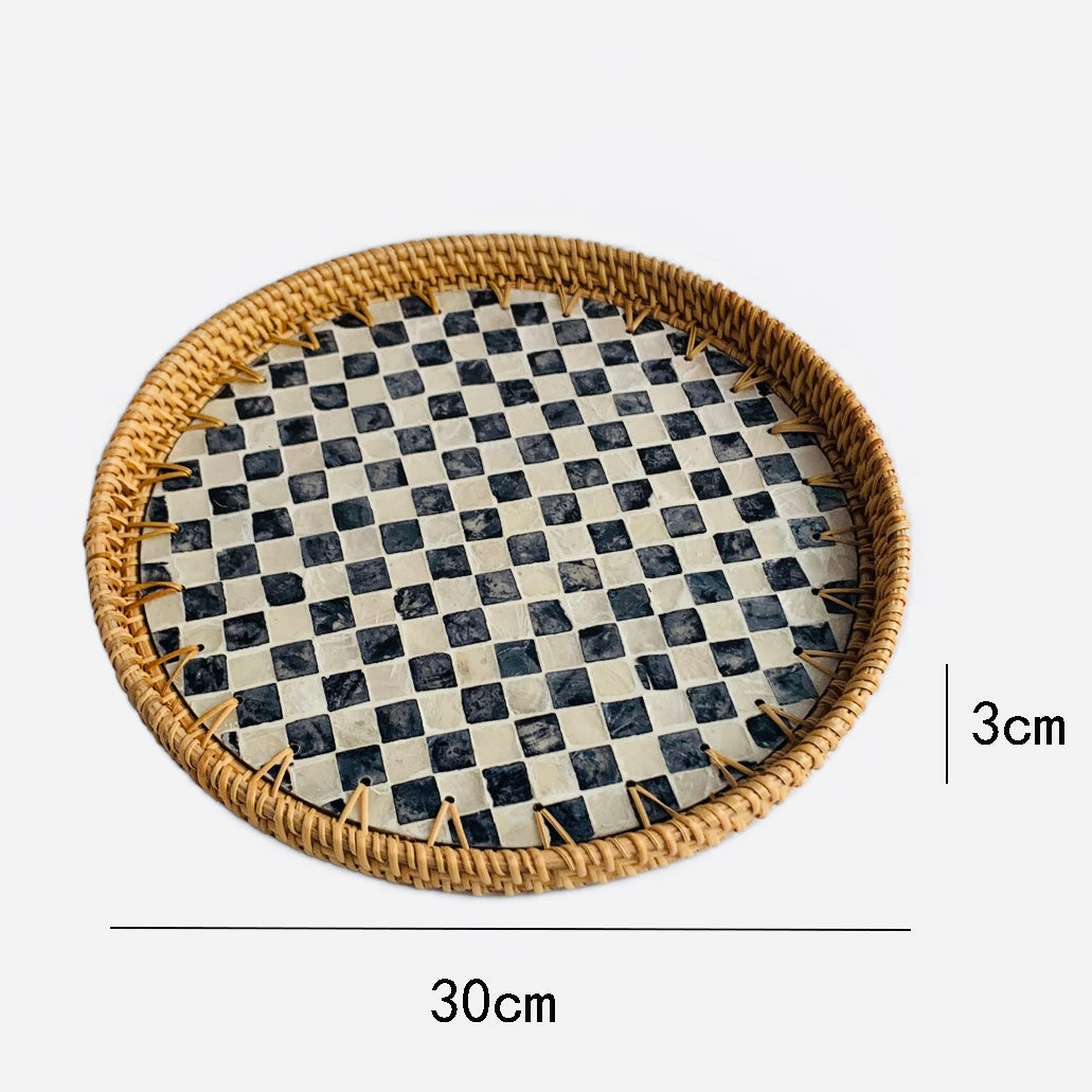 Handwoven Rattan Serving Tray