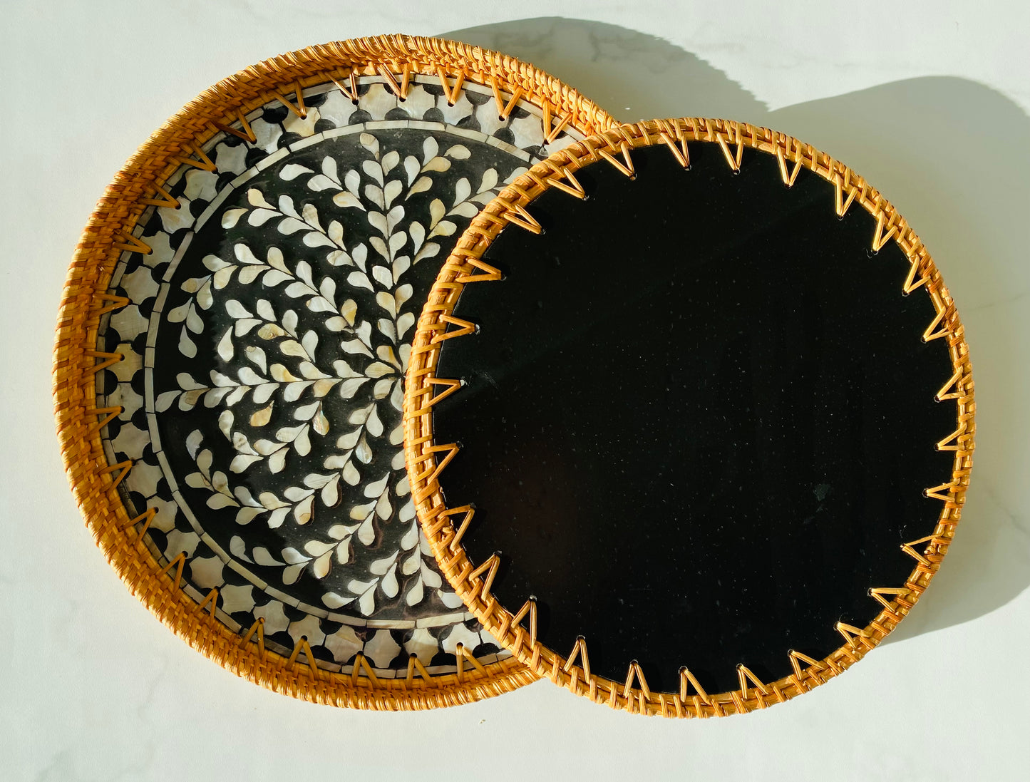 Handwoven Rattan Serving Tray