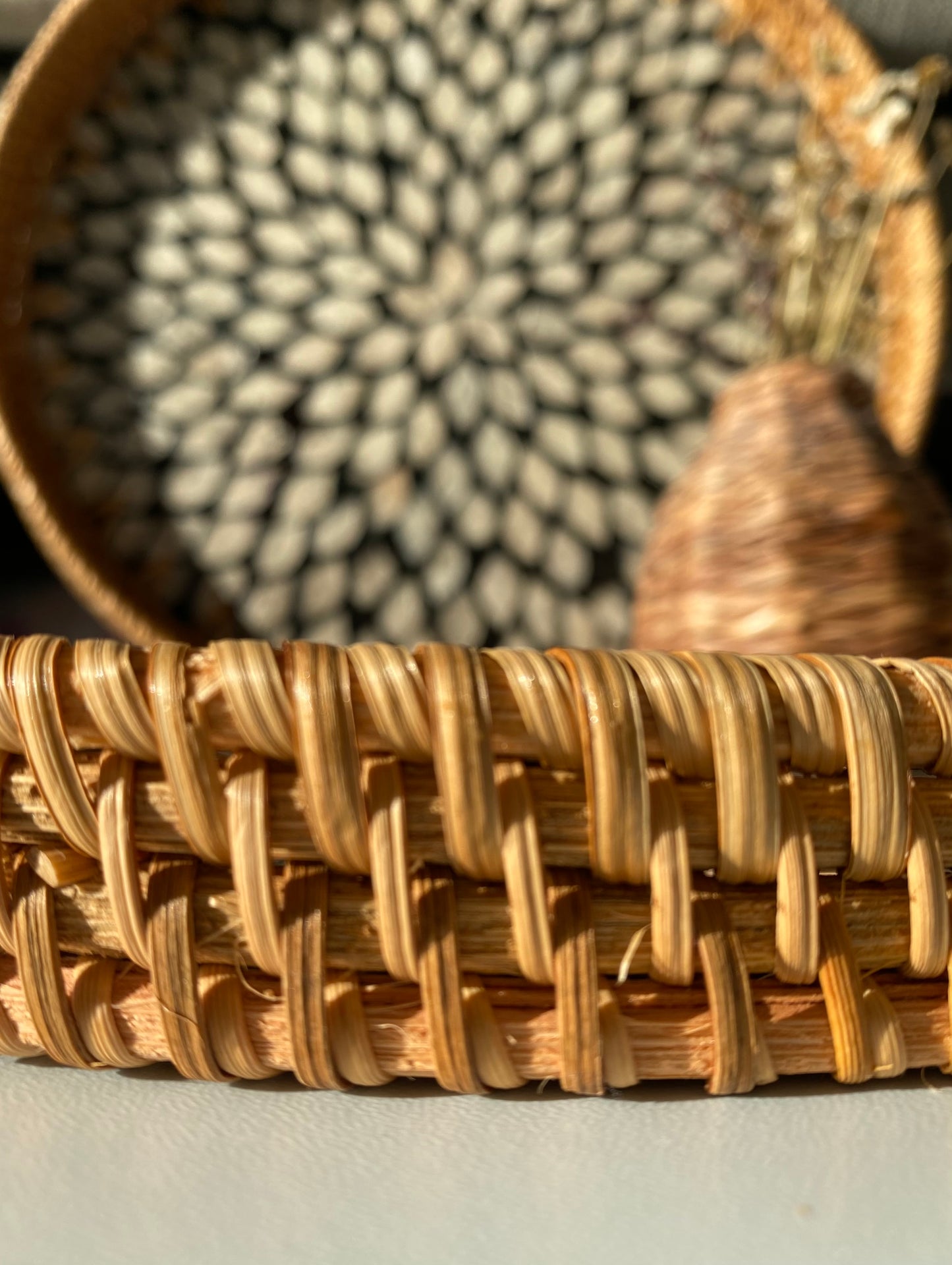 Handwoven Rattan Serving Tray