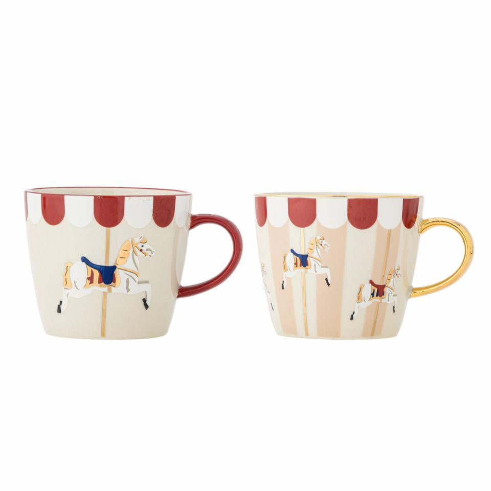 Merry-go-round Mug, Multi, Stoneware