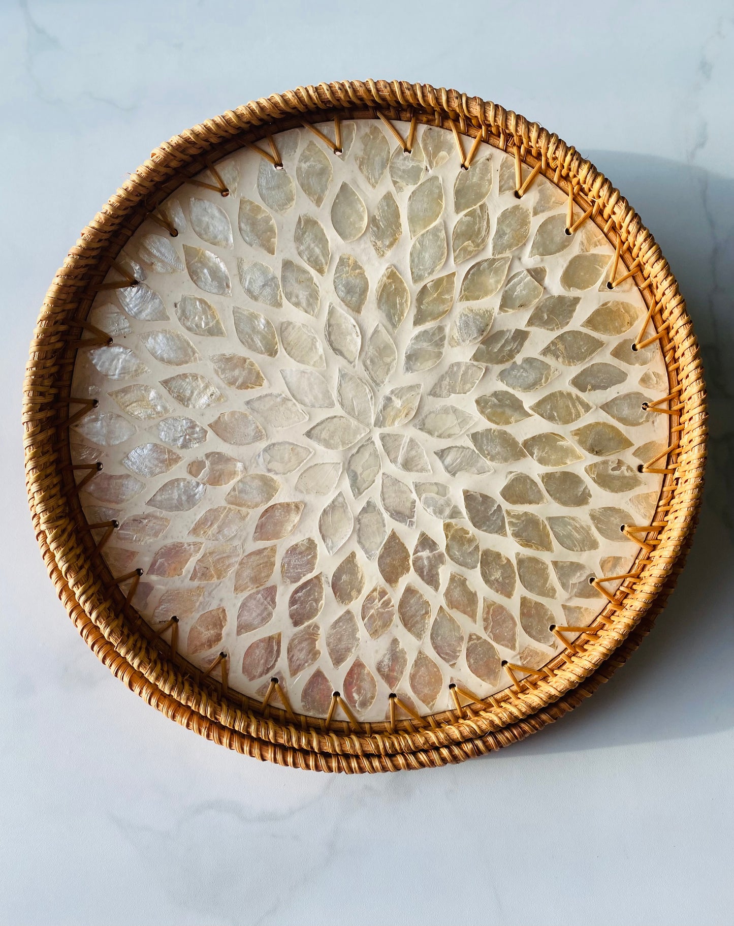 Handwoven Rattan Serving Tray