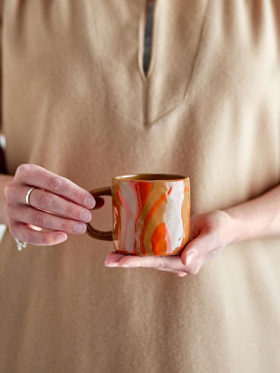 Ninka Mug, Orange, Stoneware