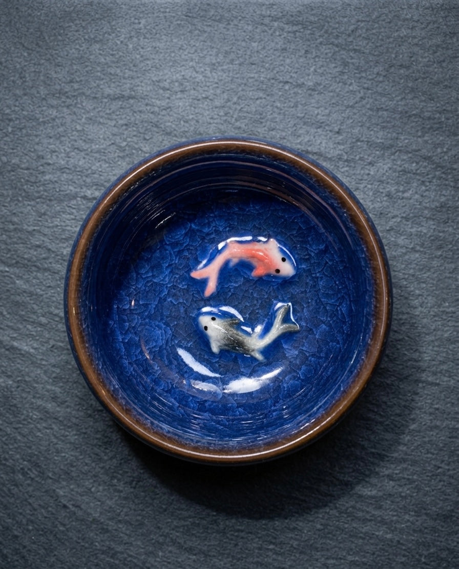 Handcrafted Koi Fish Bowl