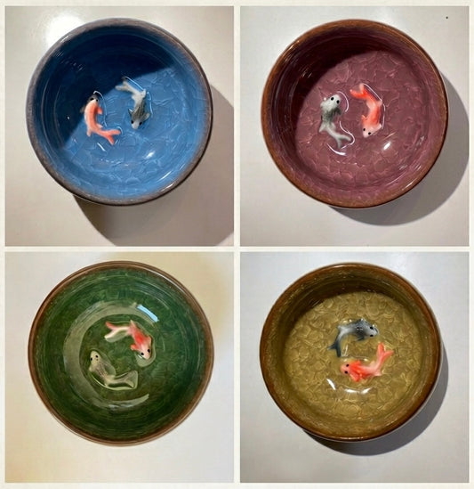 Handcrafted Koi Fish Bowl