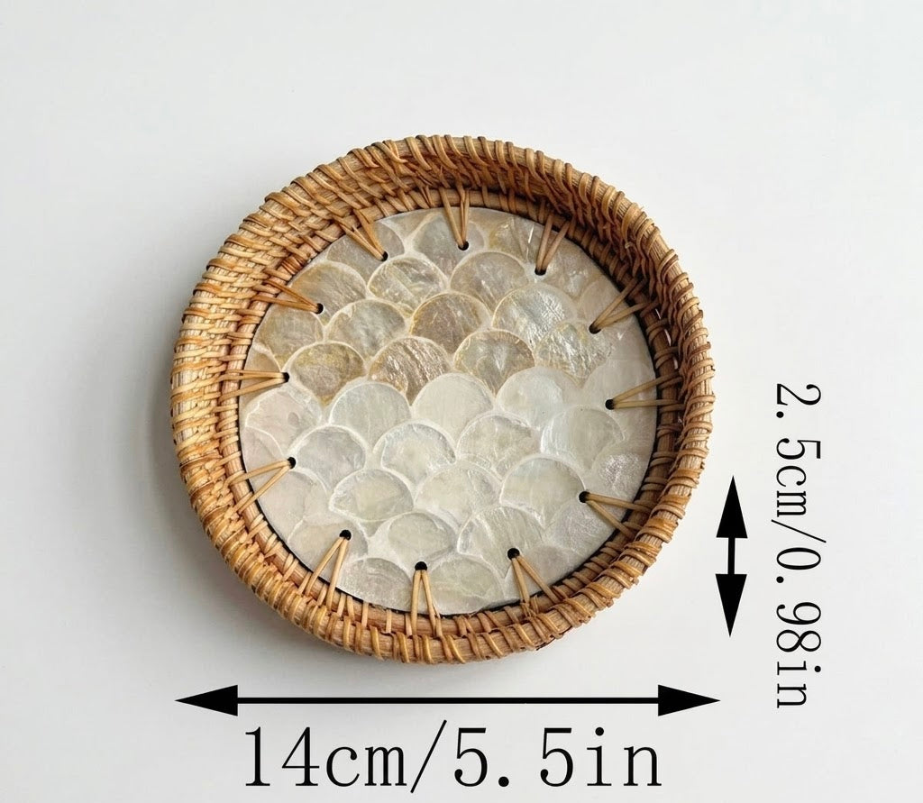 Hand-woven Rattan Trays-Round(3 sizes)