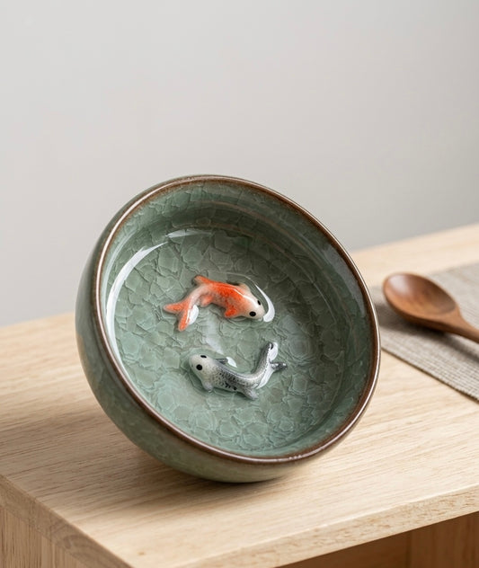 Handcrafted Koi Fish Bowl