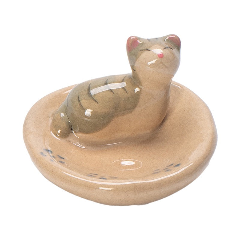 Cat Incense Cone/ Ring Holder