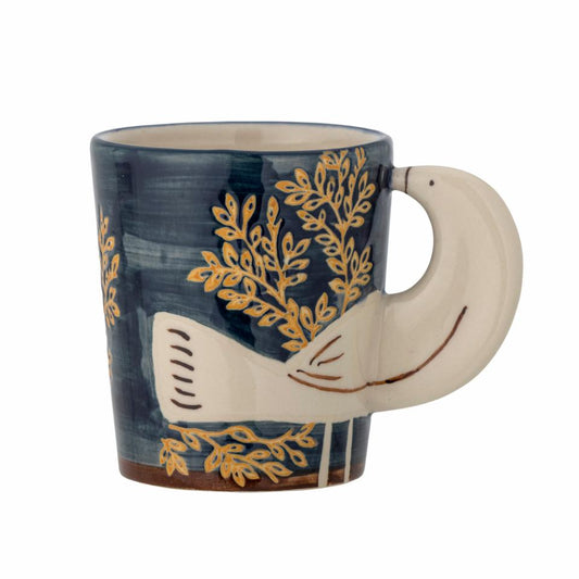 Hezha Cup, Blue,Stoneware
