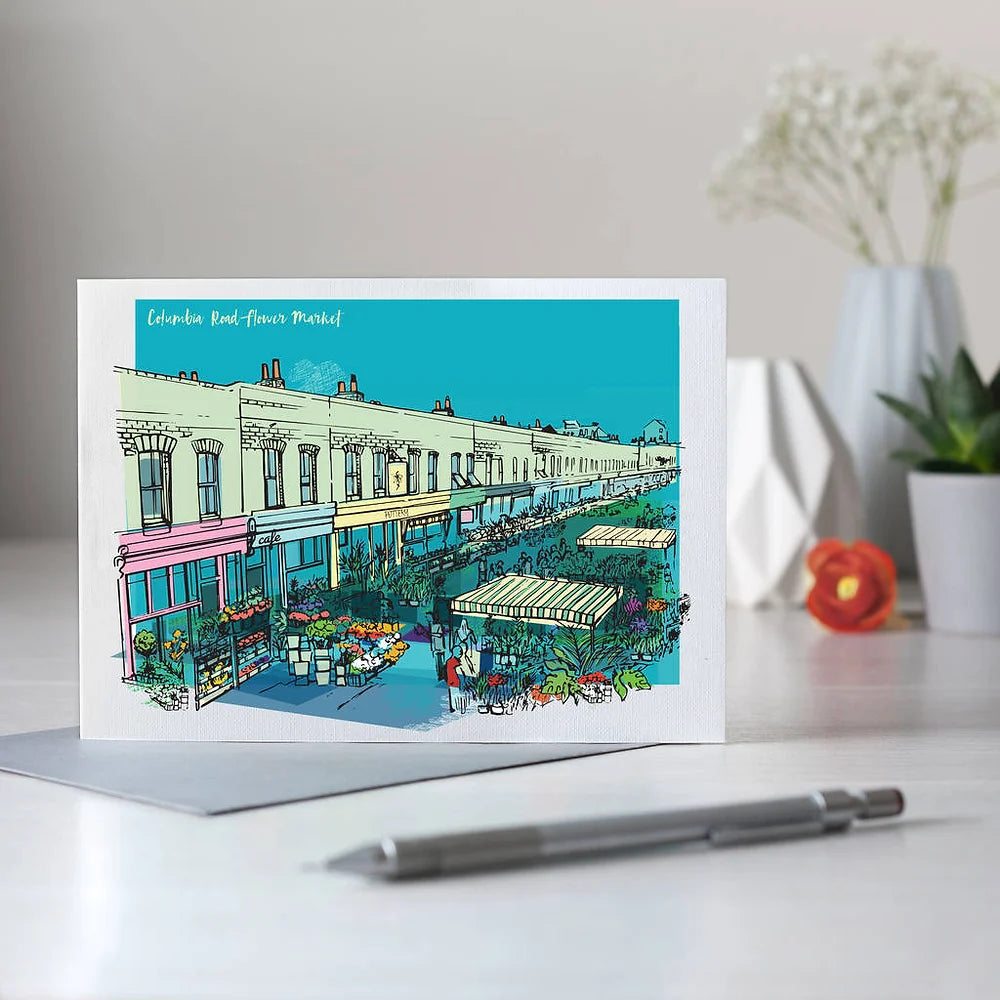 Columbia Road Flower Market Card