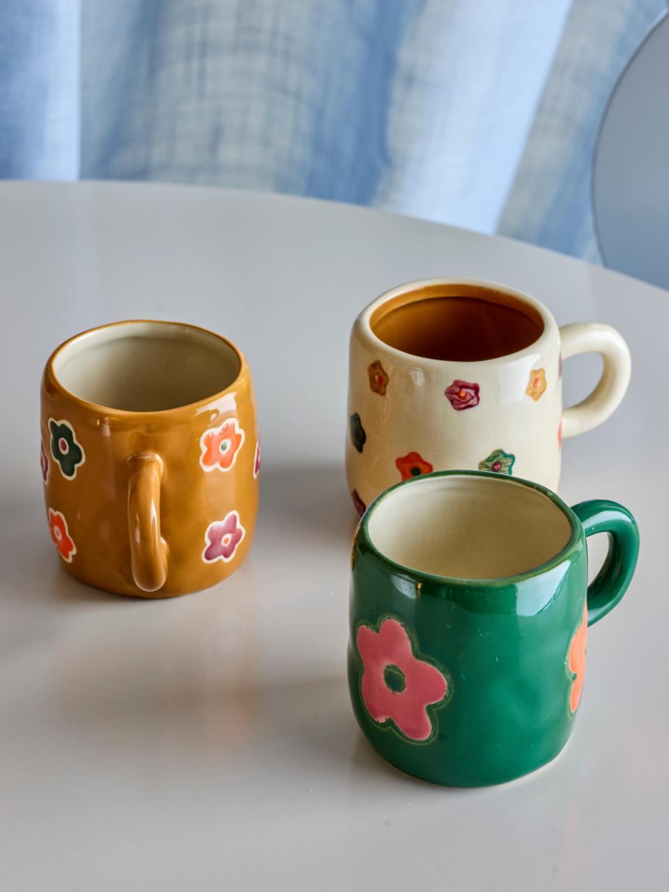 Addy Cup, Green, Stoneware