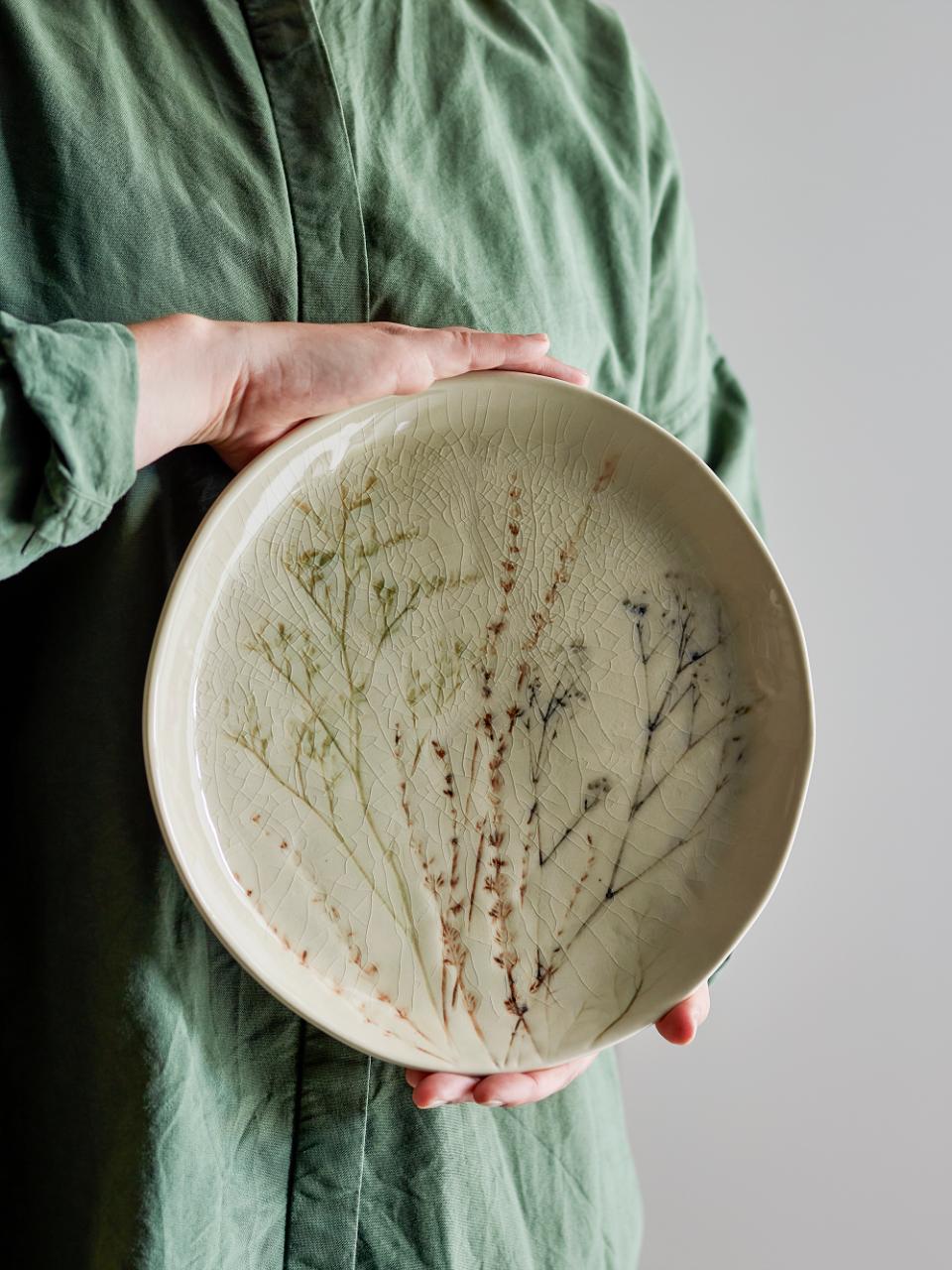 Bea Plate, Nature, Stoneware