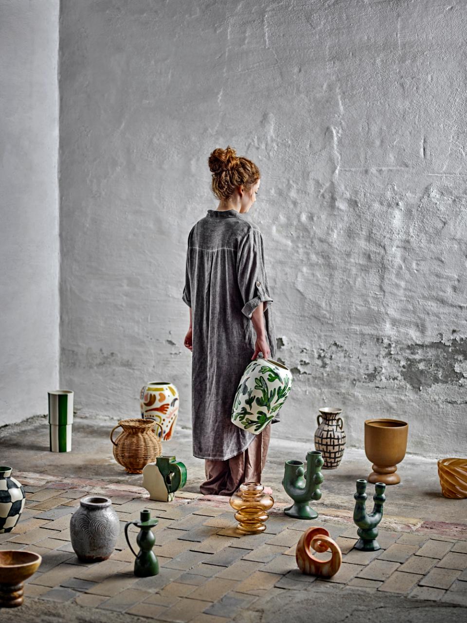 Birdliva Vase, Multi, Stoneware