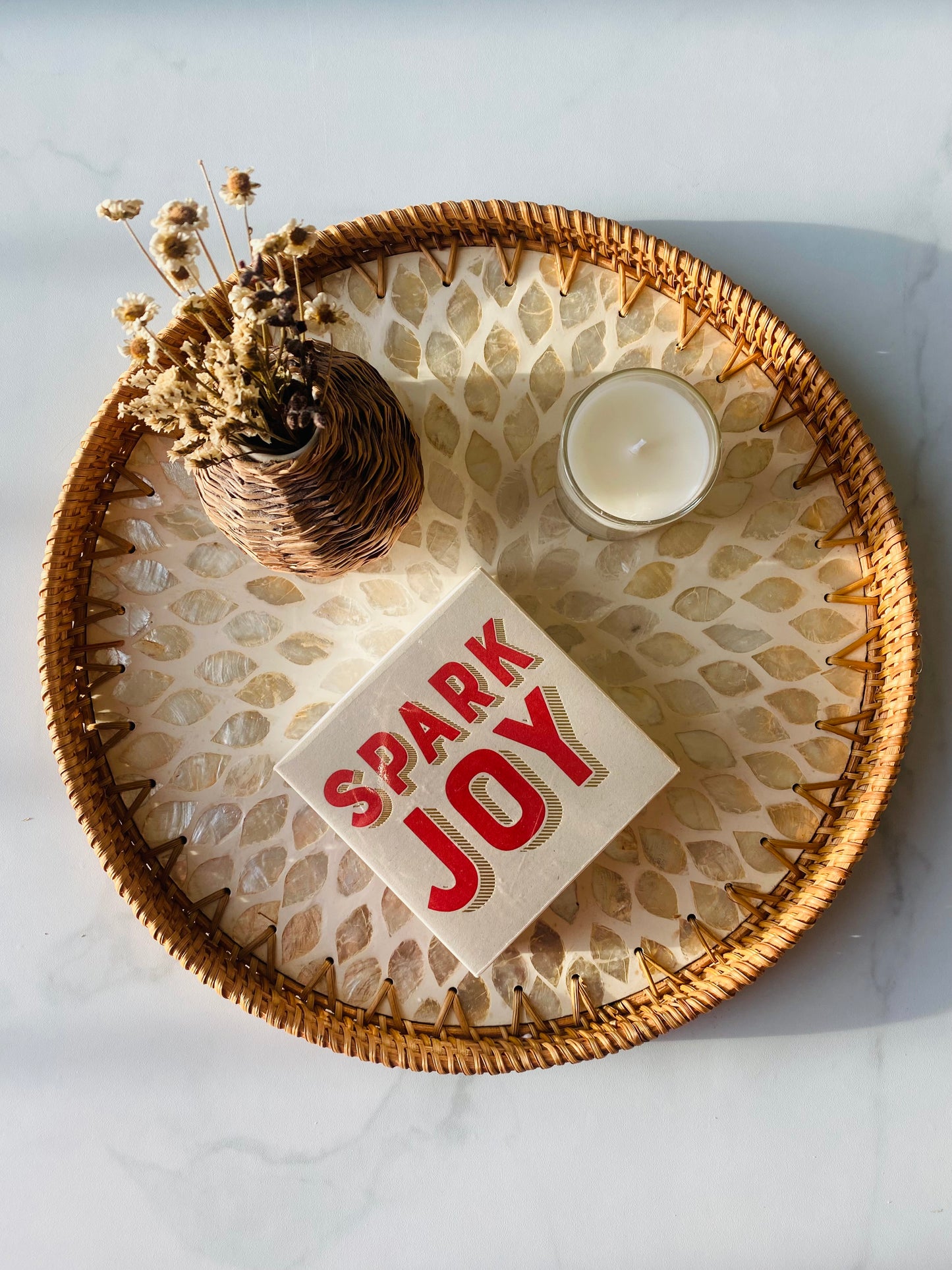 Handwoven Rattan Serving Tray