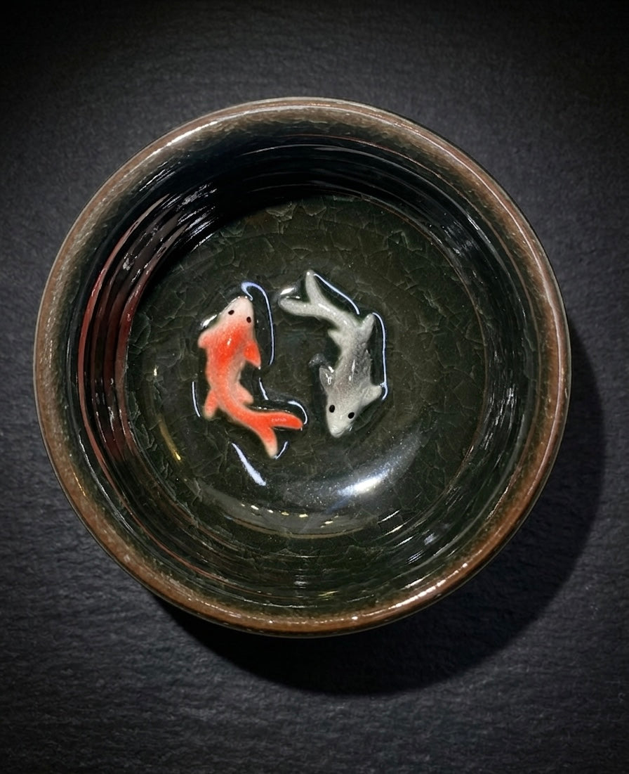 Handcrafted Koi Fish Bowl