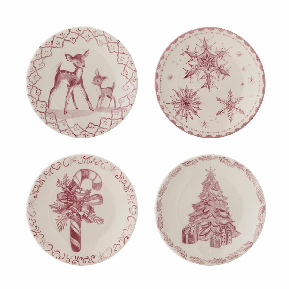 Wonderland Plate, Rose, Stoneware