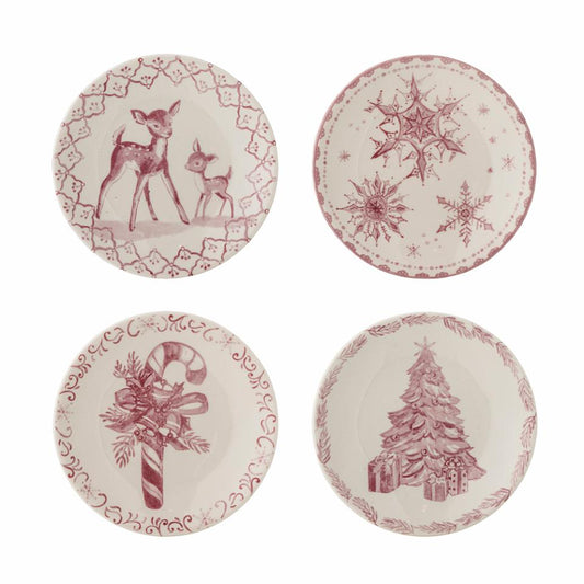Wonderland Plate, Rose, Stoneware