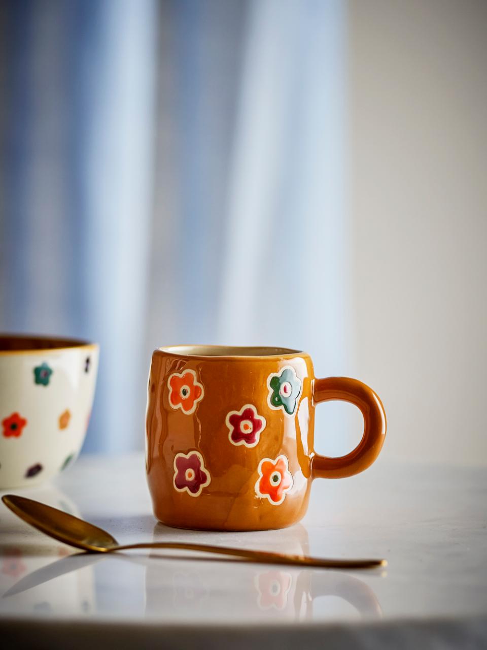 Addy Cup, Green, Stoneware