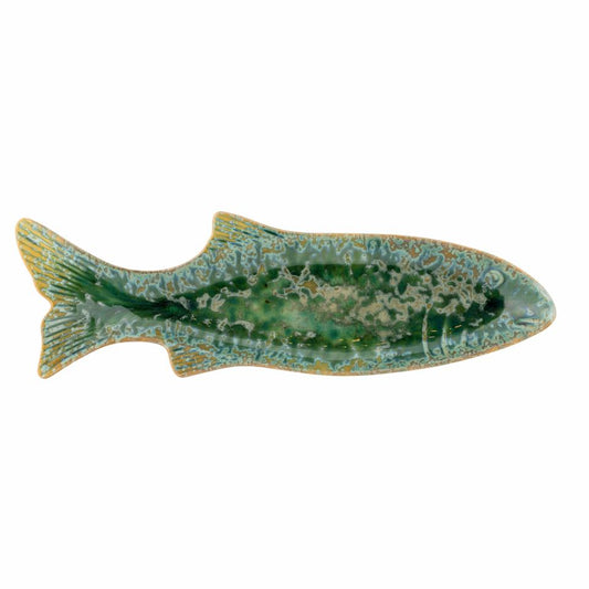 Hadden Serving Plate, Green, Stoneware