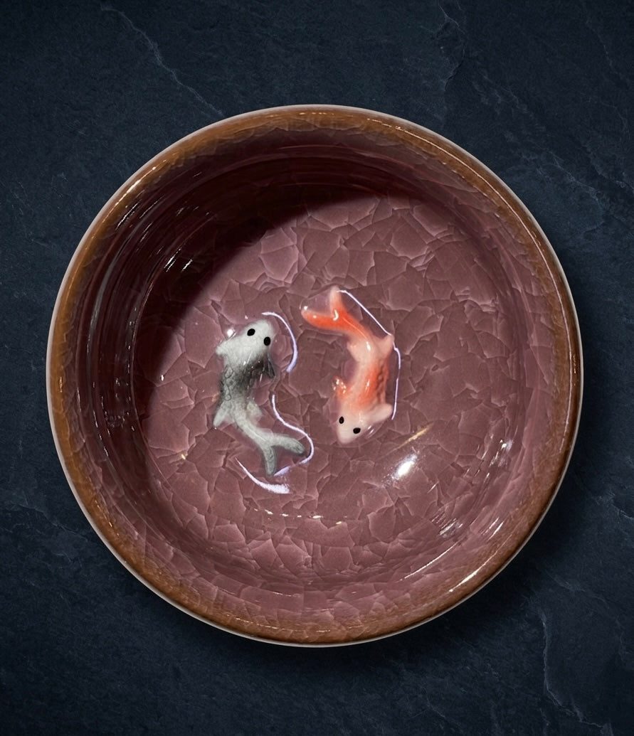 Handcrafted Koi Fish Bowl