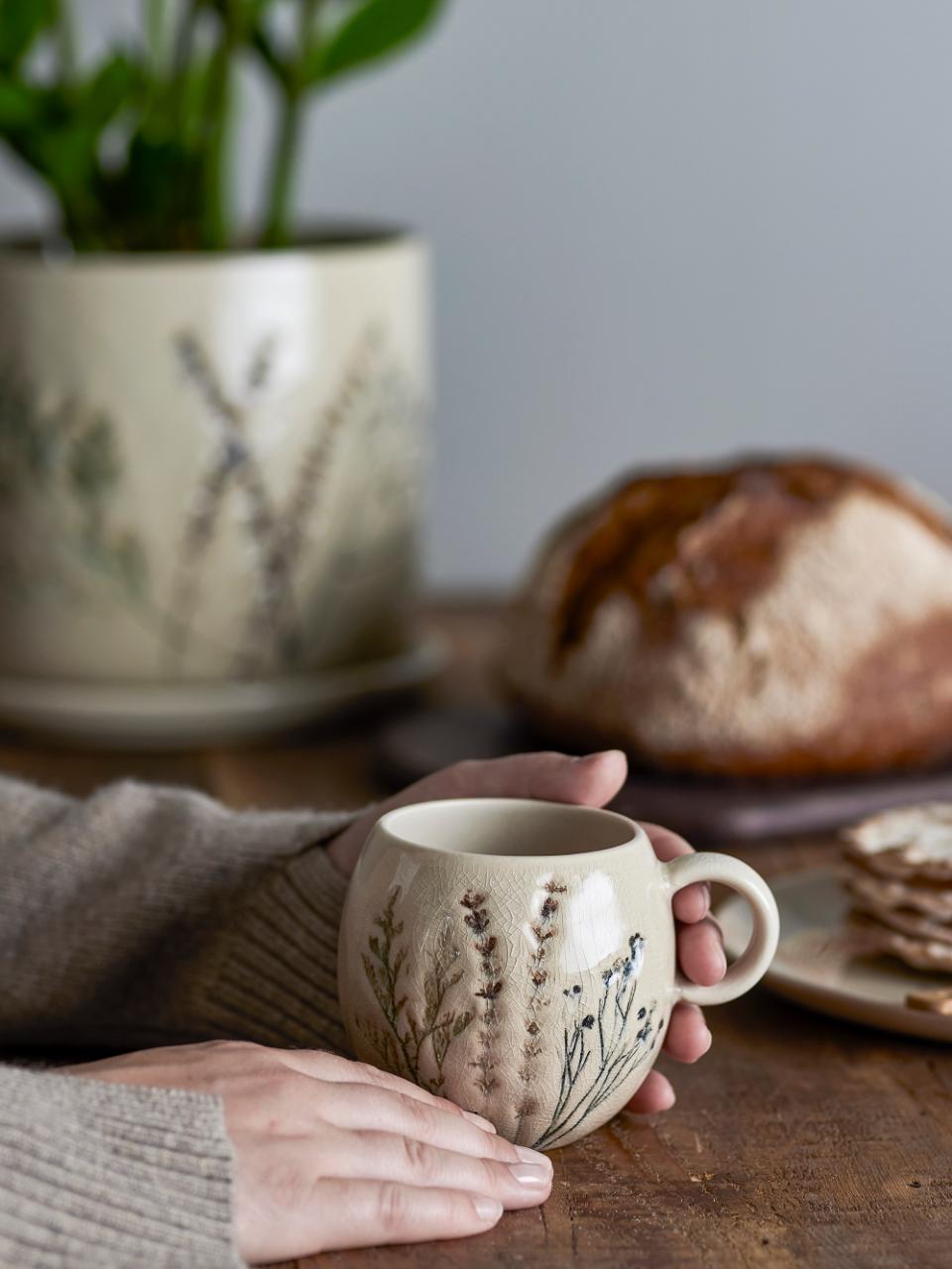 Bea Mug, Nature, Stoneware