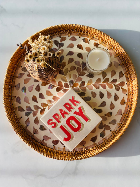 Handwoven Rattan Serving Tray