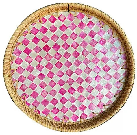 Handwoven Rattan Serving Tray