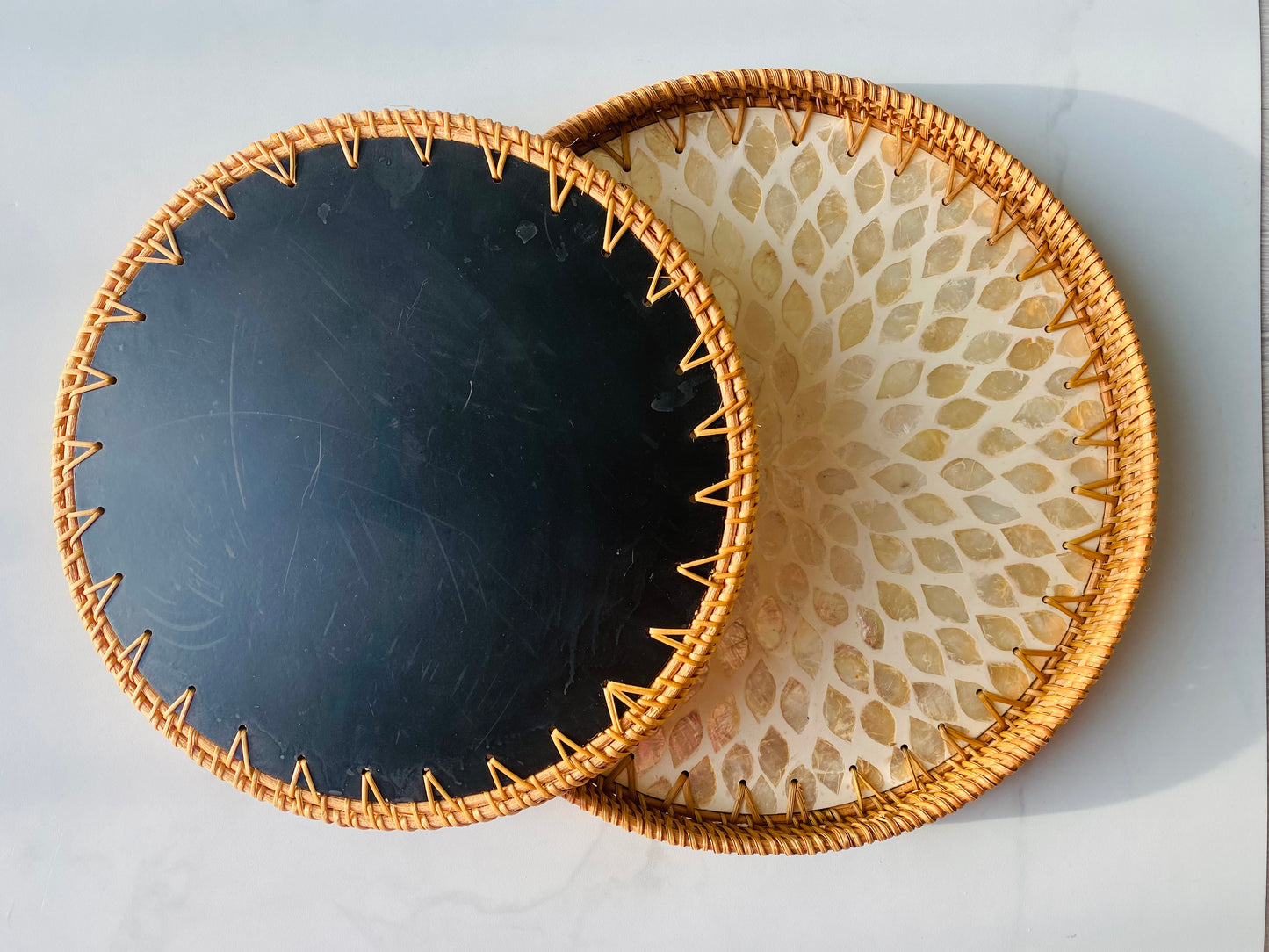 Handwoven Rattan Serving Tray