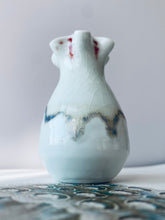 Handmade White Crackle Vases